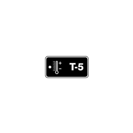 Accuform Plastic, 3 in Width, 0.31 in Height, , 5 PK TDF805VPM